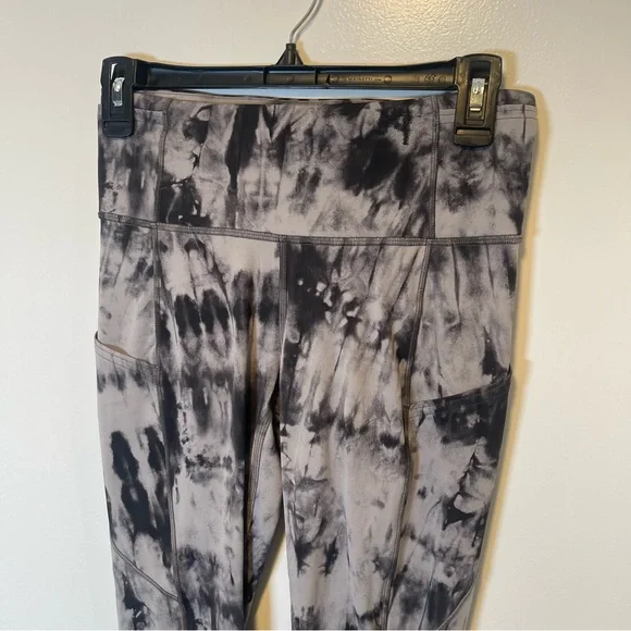 Lululemon Fast and Free Tight II 25" *Game Day Dark Chrome Black women's size 6 - Picture 2 of 6